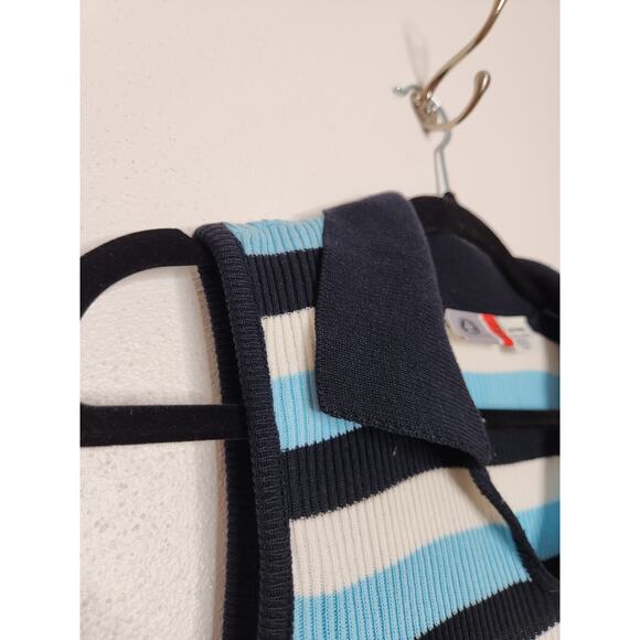 Vintage y2k Collegiate Prep Sleeveless Polo Tank Top Ribbed Office Arizona Large - Picture 4 of 7